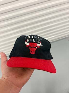 Vintage Chicago Bulls NBA Twins Snapback Hat One Size Fits All